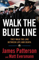In the top left corner of the cover a bit of the stars and stripes can be seen. Below that from the left to the right  is a line of police officers in profile saluting. The Further from the right of the cover the more out of focus the person.