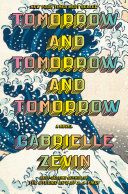 A blue and white tidal wave sits in the background behind bright pink, yellow and blue letters that spell out the title and author's name. 
