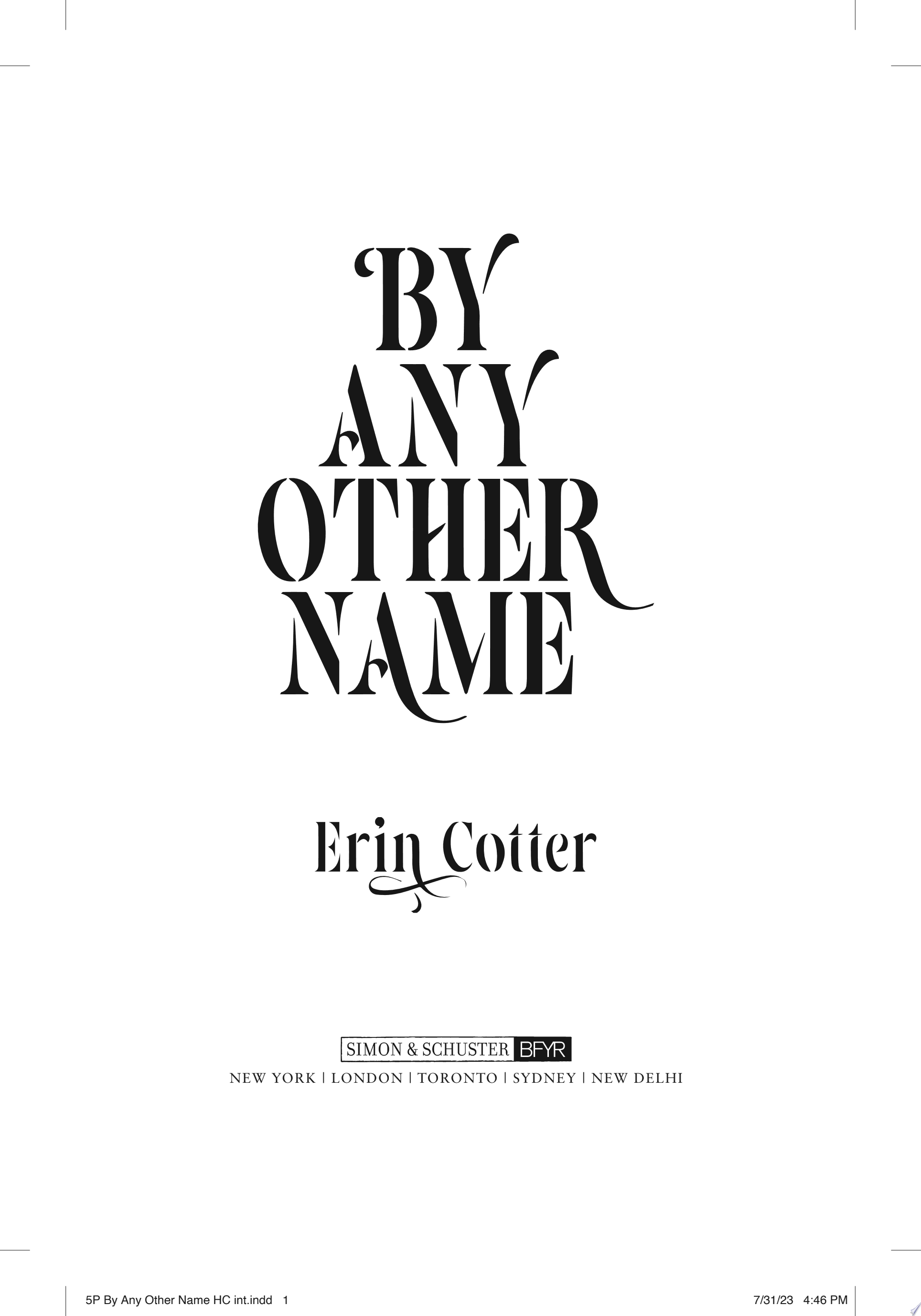 Image for "By Any Other Name"