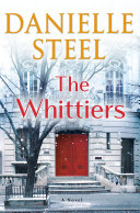 The cover features a white townhouse with a red door. A leafless tree stands to the left of the cover while snow falls. And two figures can be seen in the top right window of the house. 
