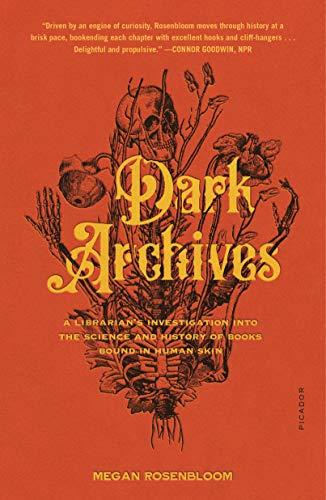 A scarlet orange colored cover features an illustration of a bouquet of flowers mixed with the skeletal remains of a human. 
