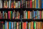Image of colorful bookshelves