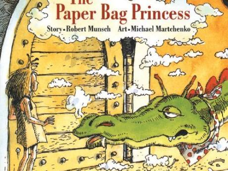 Book cover for The Paper Bag Princess
